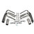 Patriot Headers & Manifolds #H8007 - Patriot Sprint Style Weld Up Header 265-400 SBC 1 5/8" Primary 3" Collector Raw Steel H8007