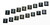 Taylor Tools #41058 - Taylor Cable 41058 Shrink Sleeve Wire Markers black