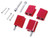 Taylor Tools #42725 - Taylor Cable 42725 Bracket, vertical red SBC & Most Chryslers 4/pk