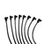 Taylor Ignition #70051 - Taylor Cable 70051 8mm Pro Wire RC univ 8 cyl 90 black