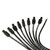 Taylor Ignition #70054 - Taylor Cable 70054 8mm Pro Wire TCW univ 8 cyl 180 black