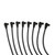 Taylor Ignition #74072 - Taylor Cable 74072 8mm Spiro-Pro custom 8 cyl black