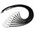 Taylor Ignition #75053 - Taylor Cable 75053 Ceramic Boot 8mm Spiro Pro Universal 8 Cyl Wire Set Black Wire 135° White Ceramic Boot
