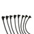 Taylor Ignition #76027 - Taylor Cable 76027 8mm race fit Spiro-Pro black