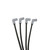 Taylor Ignition #84091 - Taylor Cable 84091 Thundervolt 8.2 custom 4 cyl black