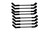 Taylor Ignition #75045-B - Taylor Cable 75045-B Ceramic Boot 8mm Spiro-Pro LS 8 Cyl Wire Set Car Header 9.5" Black Wire 135° Black Ceramic Boots