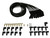 Taylor Ignition #75053-B - Taylor Cable 75053-B Ceramic Boot 8mm Spiro-Pro Universal 8 Cyl Wire Set Black Wire 135° Black Ceramic Boots
