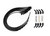 Taylor Ignition #75061-B - Taylor Cable 75061-B Ceramic Boot 8mm Spiro-Pro LS Universal 8 Cyl Wire Set Black Wire 90° Black Ceramic Boots