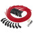 Taylor Ignition #75263-B - Taylor Cable 75263-B Ceramic Boot 8mm Spiro-Pro LS Universal 8 Cyl Wire Set Red Wire 135° Black Ceramic Boots