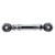 Sawicki Mid Control Shift Linkage (1984+ Harley FXR, Softail, Dyna models) - Black Anodized - SW-440B