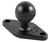 RAM Diamond Plate 2.43" x 1.31" with B Size 1" Ball