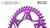 Vortex Racing 40 Tooth 520 Rear Sprocket - Purple - 780ZU-40 Photo - Primary