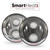 J.W. Speaker 12-24V DOT LED High and Low Beam Headlight with Black Inner Bezel - Model 0554941