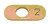 HOWE Key Upper A-Frame Control Arm Caster Slug 1/2-Inch ID, 1/8-Inch Offset