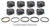 MAHLE PISTONS BBC Dome PowerPak Piston Set with 4.310 Inch Bore and +48cc Displacement