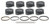 MAHLE PISTONS LS FT PowerPak Piston Set with 4.125 Inch Bore and Forged Flat Top Design