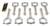 Molnar Technologies 5.700 in I-Beam Connecting Rod Set for Small Block Chevy (Part #CI5700NLB-L8-A)