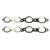 Kooks GM LS Engine Header Gaskets - LS7 Style Cylinder Heads - Multi Layer SS - SS-755820