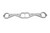 Kooks F.B./LT1 SBC Header Flange - 3/8" Thick Stainless. Ports for 1-3/4" Primaries - 7031-FB-S