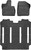 WeatherTech Black Front and Rear Floor Liners for Toyota Sienna 2021-2025, Part 441641-1-2