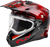 Fly Racing Trekker CW Conceal Helmet with Electric Shield in Red and Black, Extra Large