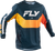 Fly Racing Kinetic Mesh Jersey Navy/Orange XL - Breathable Performance Motorcycle Jersey