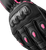 RST Women's S1 Leather Glove Black and Pink, Size Medium