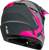 GMAX MX 46 Cyclus Hemet Matte Grey/Pink Motorcycle Helmet - Size Medium
