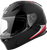 GMAX FF-49 SYTH Motorcycle Helmet with COOLMAX® Interior and UV400 Shield - Black/Red, Medium