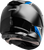 GMAX FF-49 SYTH Helmet Black/Blue with COOLMAX Technology and UV400 Shield