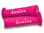Domino Racing MotoGP Grips Fuchsia and White Pair for 22mm Handlebars
