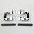National Cycle Heavy Duty Windshield Mount Kit Chrome for Touring and Chopped Styles - Part Number KIT-CTG