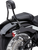 COBRA 602-2007B Detachable Backrest with Round Black Sissy Bar for Touring Models