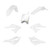 Cycra 1CYC-9433-42 5-Piece Body Kit in White for Off-Road Bikes
