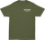 DBK Speed & Style Tee Military Green XL - 100% Cotton, 6oz