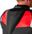 RST TracTech Evo D3O Leather Motorcycle Jacket - Black and Fluorescent Red, Size Small
