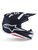 Alpinestars SM7 Dasher Helmet Black/White Matte XL - High-Performance Motorcycle Helmet