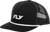 Fly Racing Fly Trucker Hat Black with Adjustable Snapback Closure
