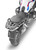 GIVI SRA5108B Specific Rear Rack Monokey for BMW - Black Aluminum and Polypropylene Construction