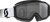 Scott Split OTG Sand Dust Goggle with Premium Black and White Frame and Dark Grey Lens