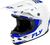FLY Racing Kinetic Verdict Helmet White/Blue/Grey Medium – Off-Road Motorcycle Helmet with DOT and ECE22.06 Approval
