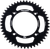 FIRE POWER Rear Sprocket Aluminum 47-Tooth Black for Enhanced Performance