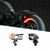 XK GLOW Mini LED Turn Signal Kit for Motorcycles – Front Amber & Rear Red, Matte Black, Compact and Waterproof