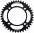 FIRE POWER Rear Sprocket Aluminum 40T Black for Enhanced Performance