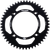 FIRE POWER Rear Sprocket Aluminum 50 Tooth Black - Lightweight Motorcycle Chain Sprocket