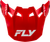 Fly Racing Formula CC Objective Visor Red/White XL/2X - Replacement Helmet Visor