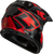 GMAX MX-96 Splinter Helmet Black/Red XS - DOT Approved Motorcycle Helmet with MIPS and Advanced Ventilation