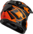 GMAX MX-96 Splinter Helmet Black/Orange Medium - DOT Approved Motorcycle Helmet with MIPS and Ventilation System