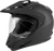 GMAX GM-11 Dual Sport Helmet Matte Black Large – Versatile DOT-Approved Motorcycle Helmet with Sun Shield and Intercom Compatibility