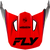 Fly Racing Kinetic Rally Helmet Visor Red/Black/White for XS/S Sizes